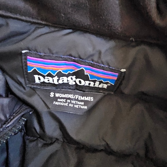 Patagonia S 3-in-1 Black Parka Duck Down Puffer Jacket Packable Full Zip 28409 ~ - Picture 6 of 12